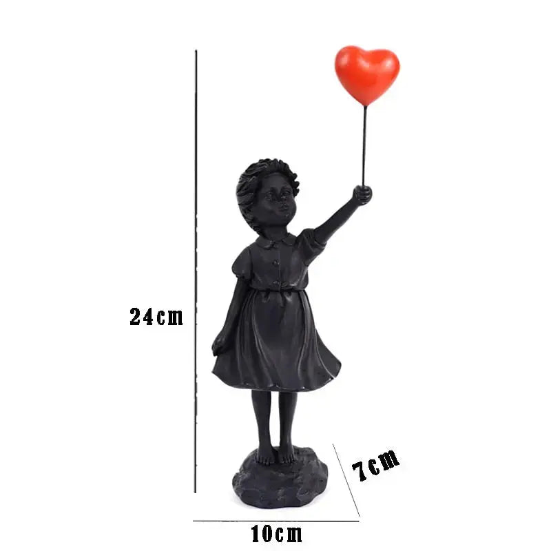 Kalsten | Banksy flying Balloon Girl Statue