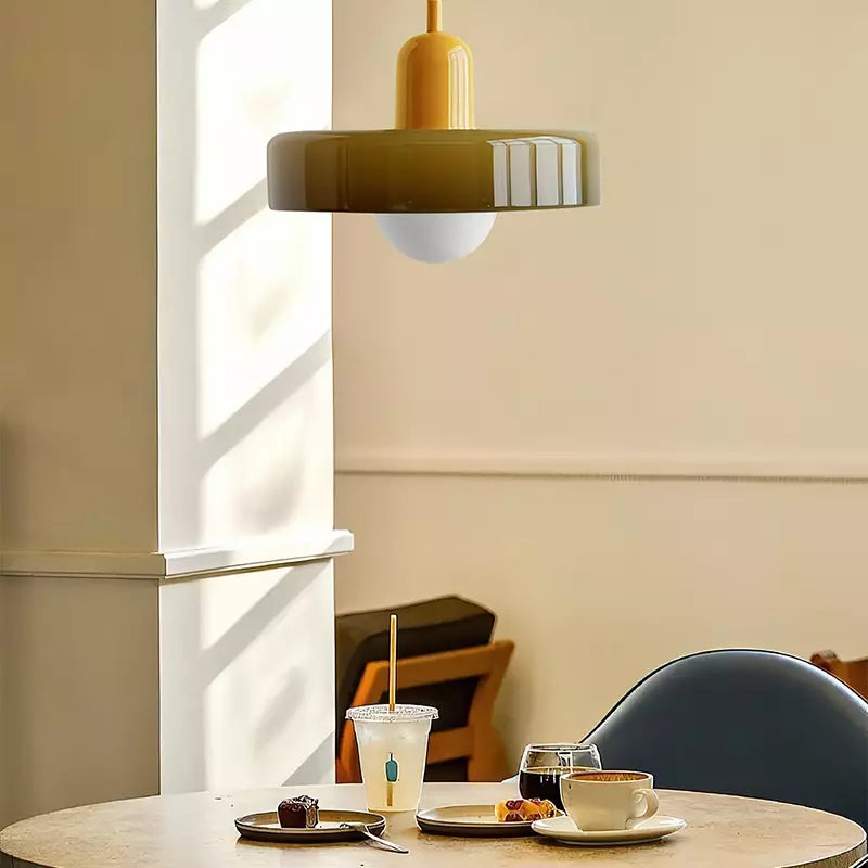 Colored Glass Pendant Lamp - BauLume | Kalsten