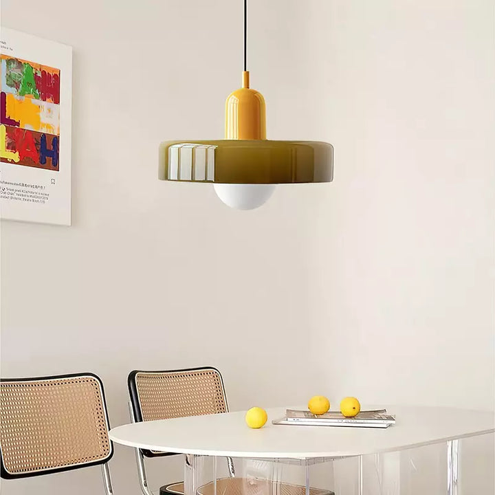 Colored Glass Pendant Lamp - BauLume | Kalsten