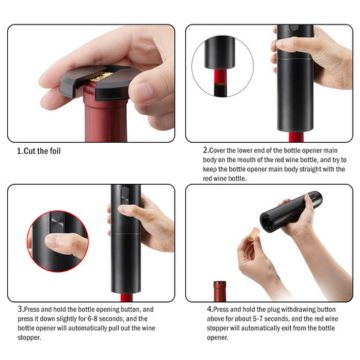 EasyPour | Improve Your Wine Experience (Incl. Wine Stopper, Wine Pourer, Foil Cutter) | Kalsten