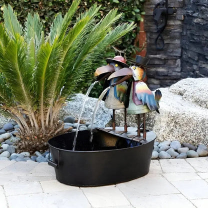 BowLift | ChirpStream | Toucan Bird Water Fountain – Playful Outdoor Garden Decoration with Flowing Water