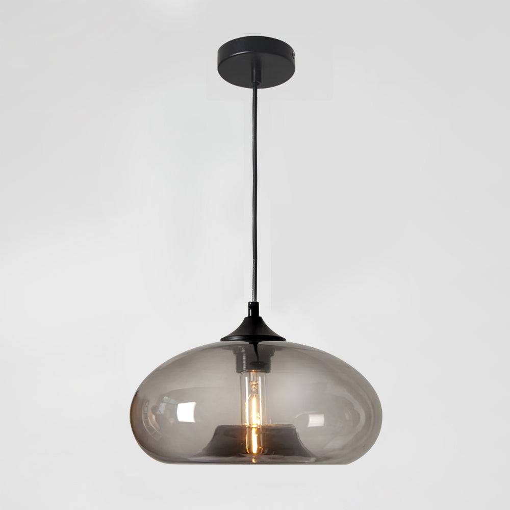 Pendant Light Glass 11 in Clear Indoor Ceiling LED E26 E27 Dining Room Kitchen Hanging Fixture | Kalsten
