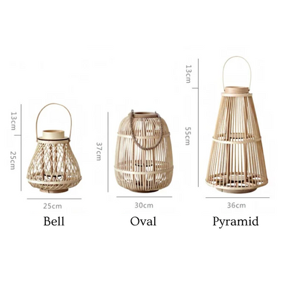 Rattan Lantern Wreath