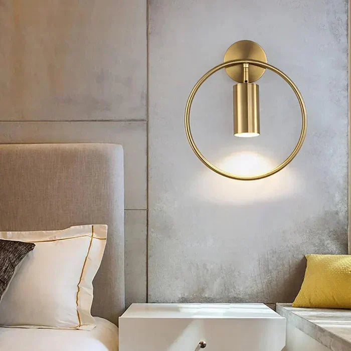 OpulentGlow Wall Lamp - Golden Elegance for Your Interior Kalsten