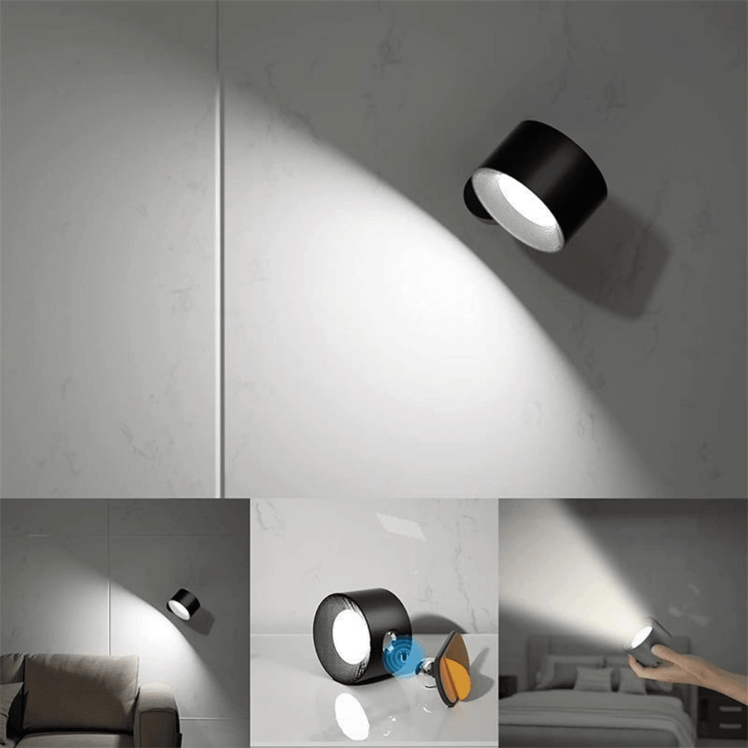 Rechargeable Wireless Wall Lamp – 360° Adjustable