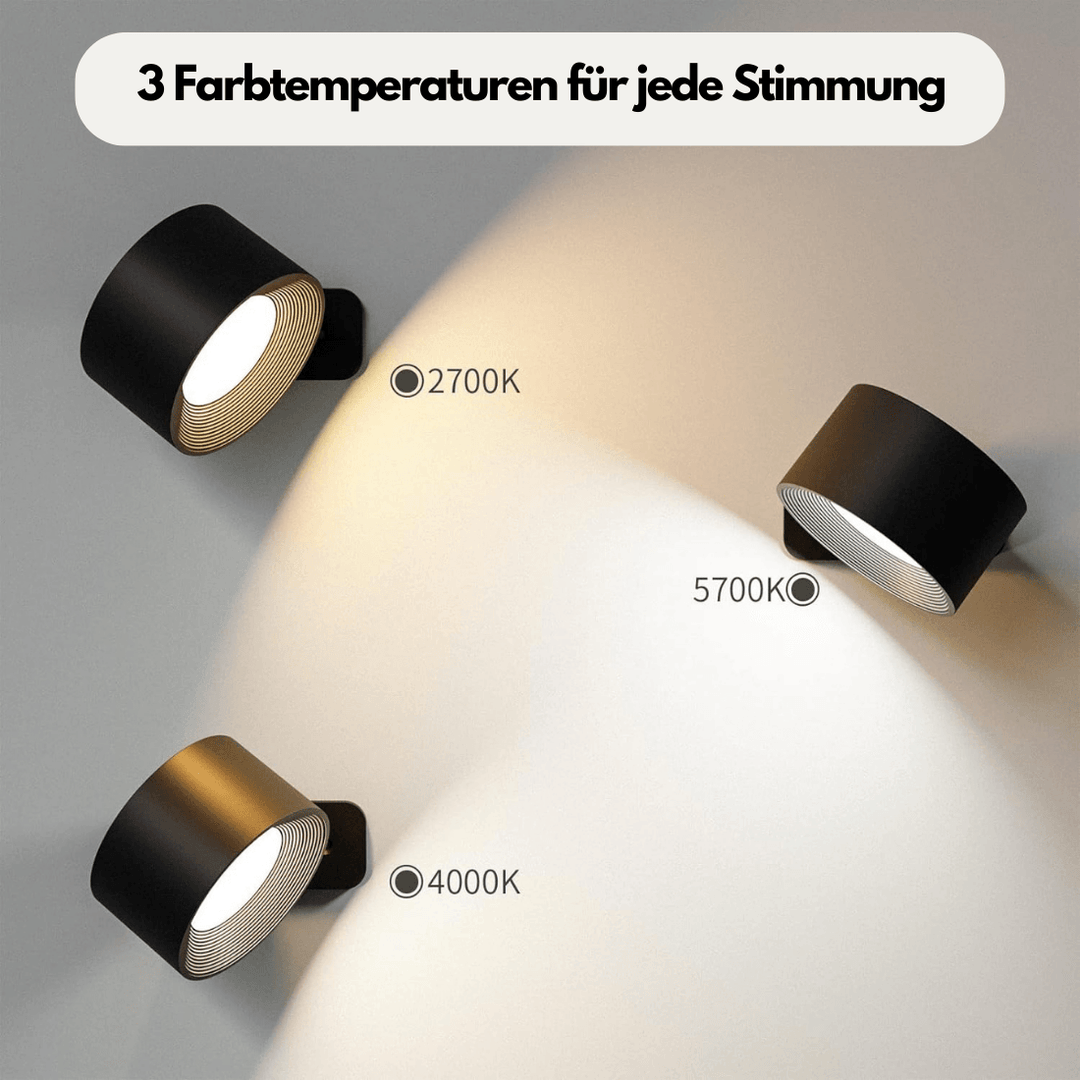 Rechargeable Wireless Wall Lamp – 360° Adjustable