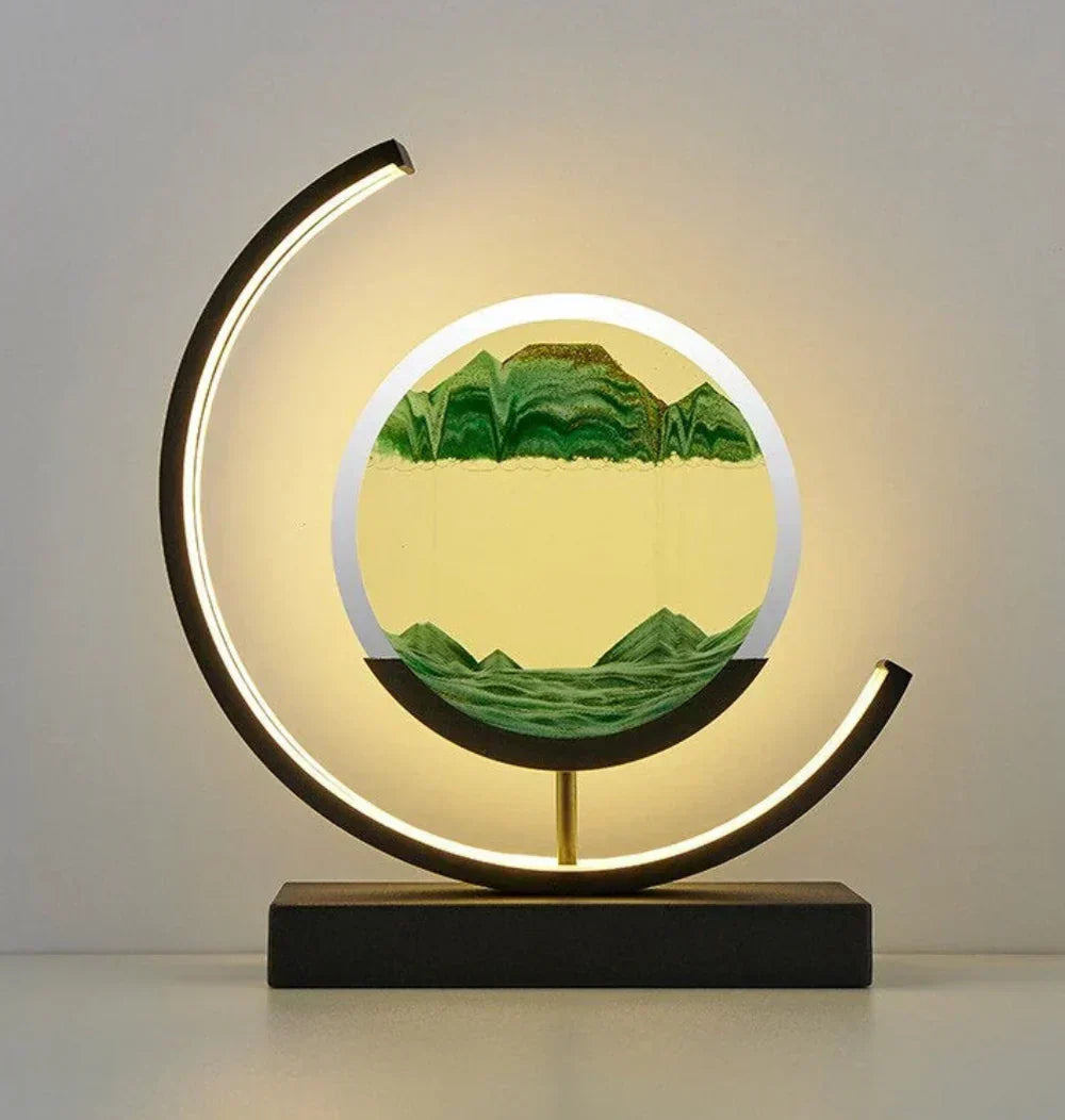 Elegant Sand Landscape Table Lamp Kalsten