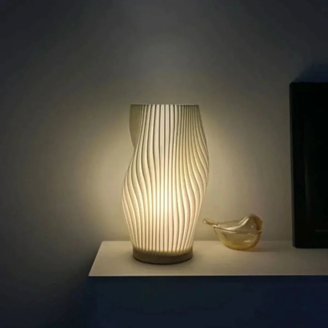 Wavecrest Lamp – Sleek USB-Powered Dimmable Table Lamp | Kalsten