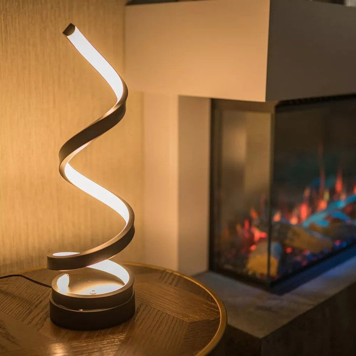 LED Table Lamp Modern Spiral Design | Kalsten