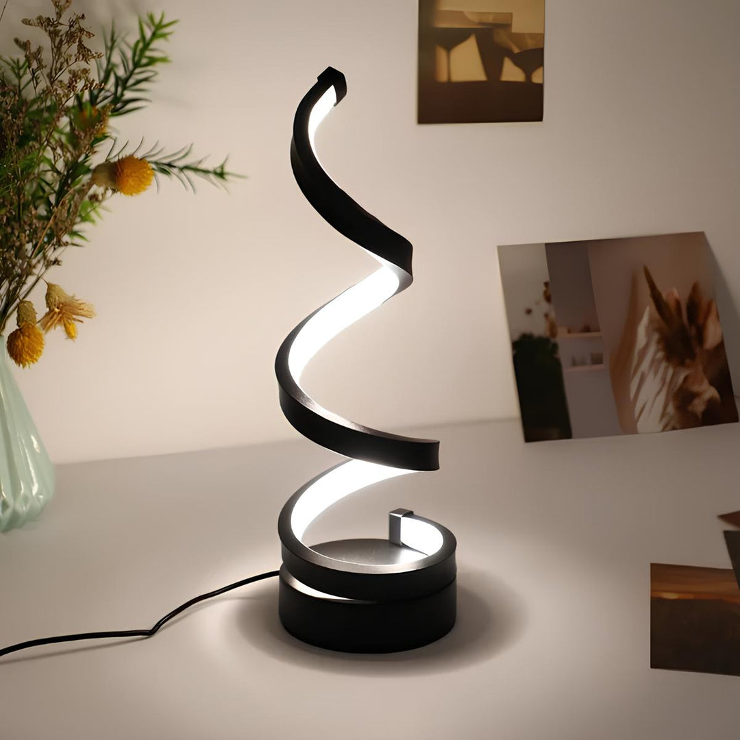 LED Table Lamp Modern Spiral Design | Kalsten