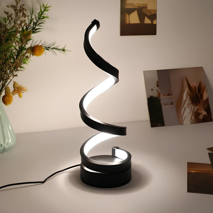 LED Table Lamp Modern Spiral Design | Kalsten