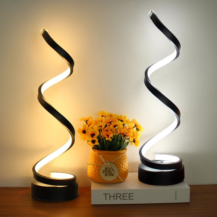 LED Table Lamp Modern Spiral Design | Kalsten