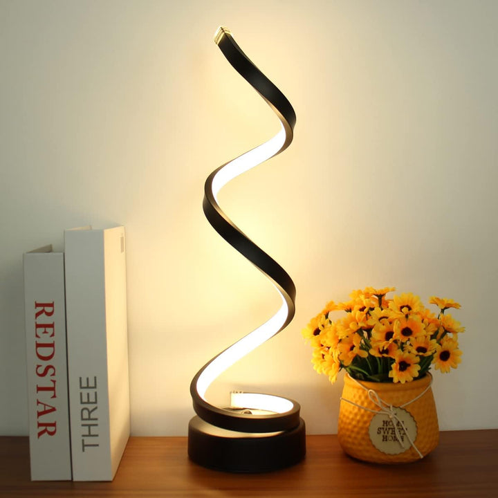 LED Table Lamp Modern Spiral Design | Kalsten