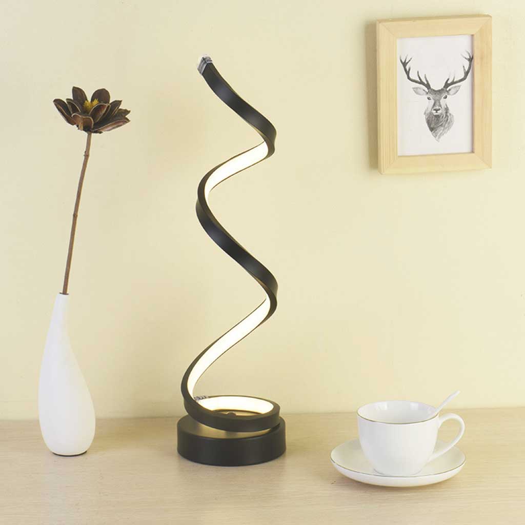 LED Table Lamp Modern Spiral Design | Kalsten