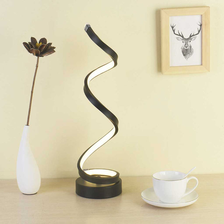 LED Table Lamp Modern Spiral Design | Kalsten
