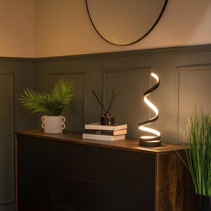 LED Table Lamp Modern Spiral Design | Kalsten