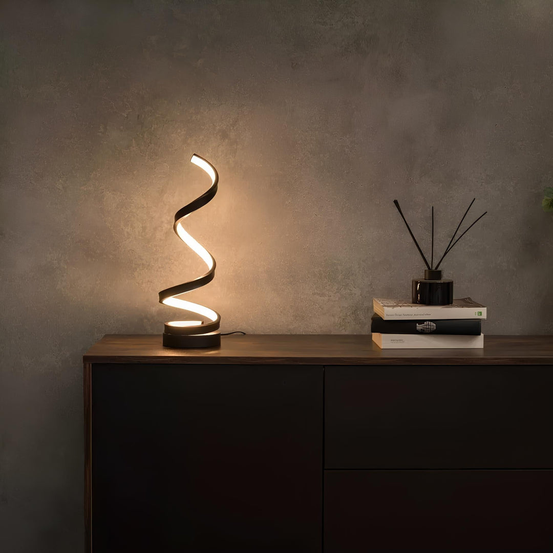 LED Table Lamp Modern Spiral Design | Kalsten