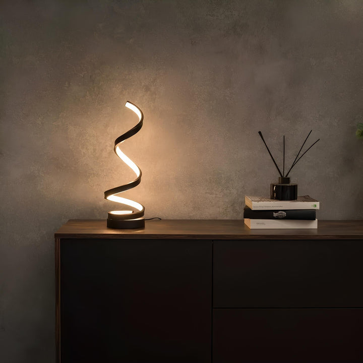 LED Table Lamp Modern Spiral Design | Kalsten