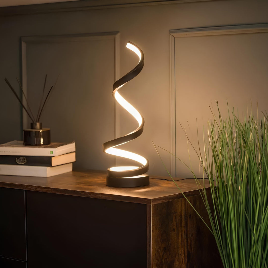 LED Table Lamp Modern Spiral Design | Kalsten
