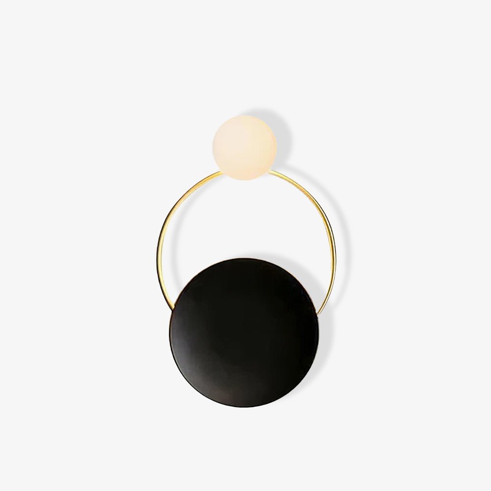 Black Circular Rings Wall Lamp | Kalsten