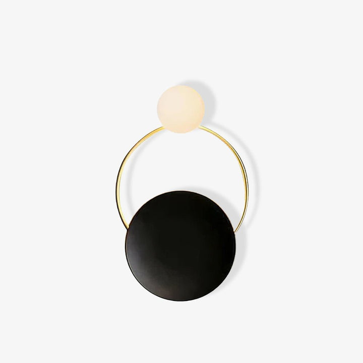 Black Circular Rings Wall Lamp | Kalsten