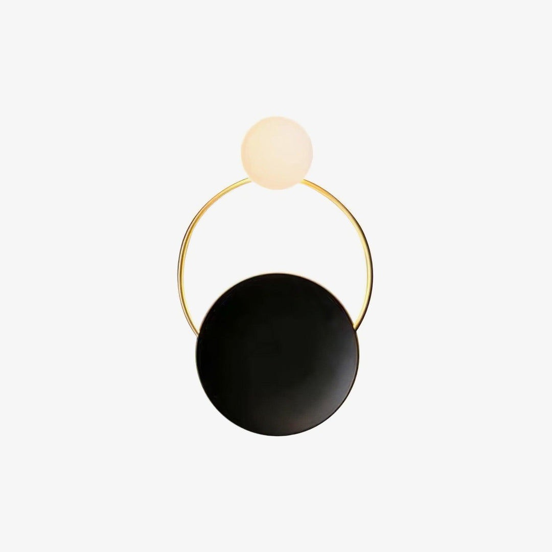 Black Circular Rings Wall Lamp | Kalsten