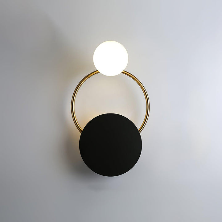 Black Circular Rings Wall Lamp | Kalsten