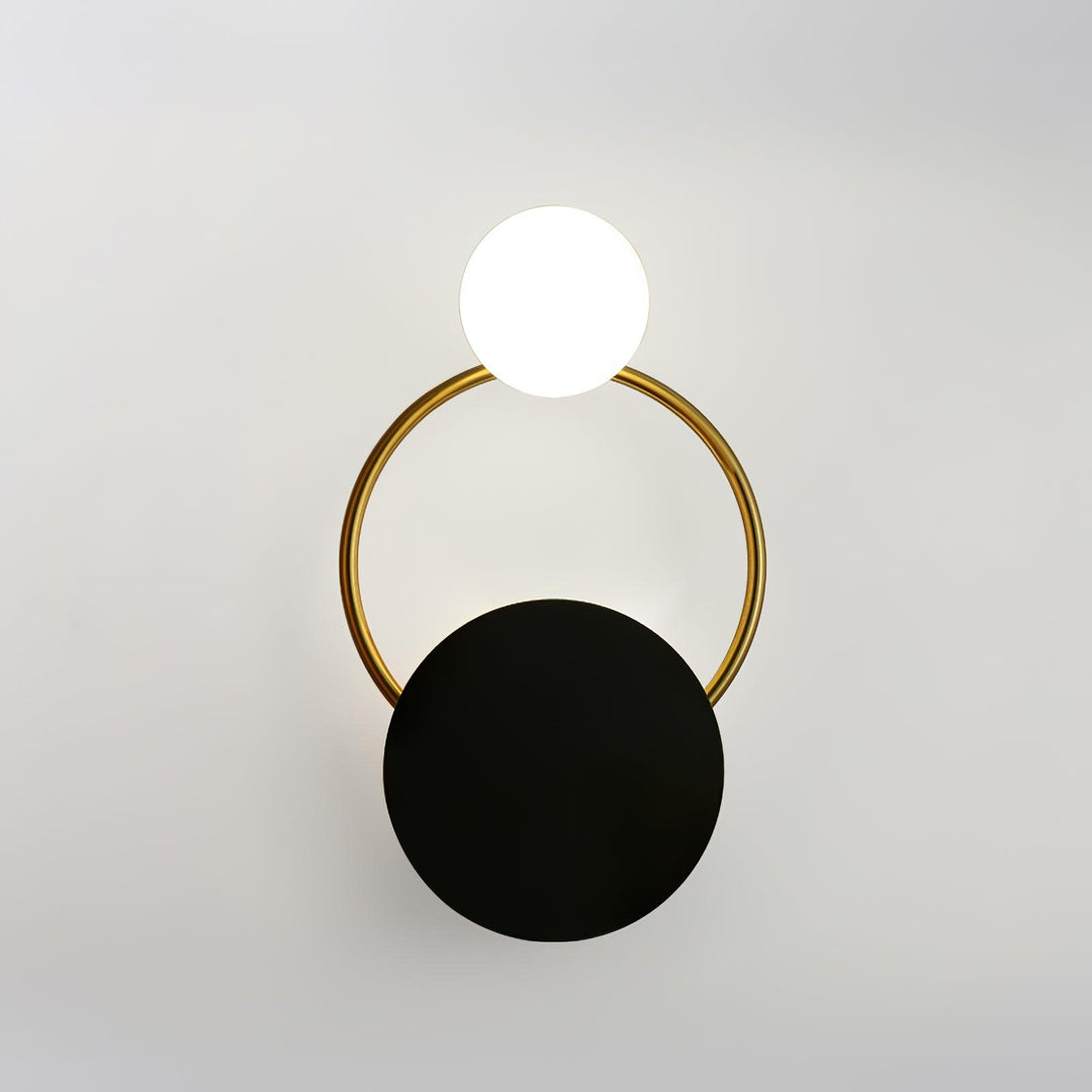 Black Circular Rings Wall Lamp | Kalsten