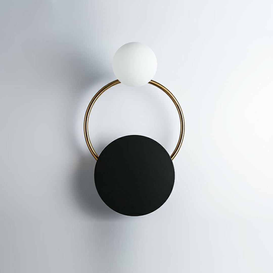 Black Circular Rings Wall Lamp | Kalsten