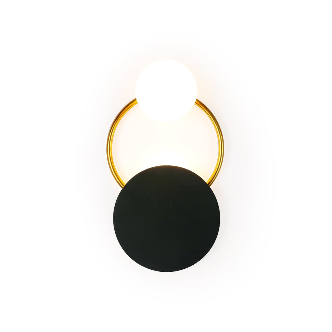 Black Circular Rings Wall Lamp | Kalsten