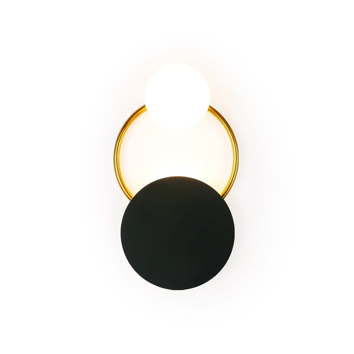 Black Circular Rings Wall Lamp | Kalsten