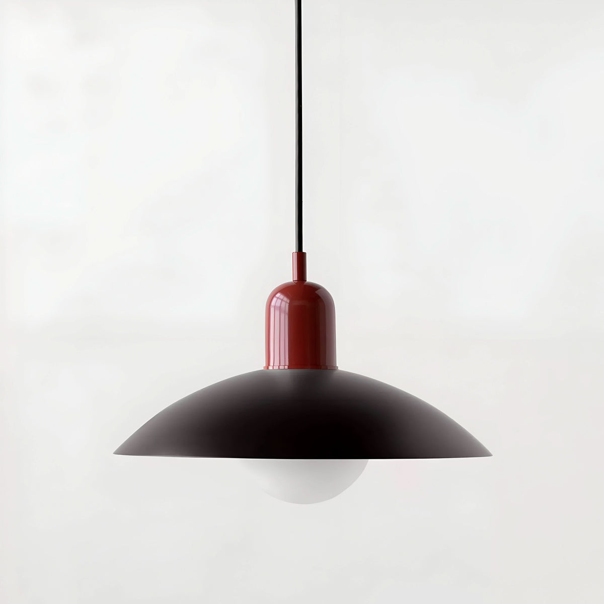 BowLift | Modern Macaron Bauhaus Pendant Light – Iron Shade