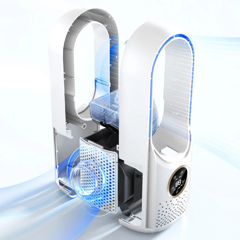 Bladeless Portable Air Conditioner | Ultra-Quiet, Ergonomic Design & Ideal for Home and Office Use | Kalsten