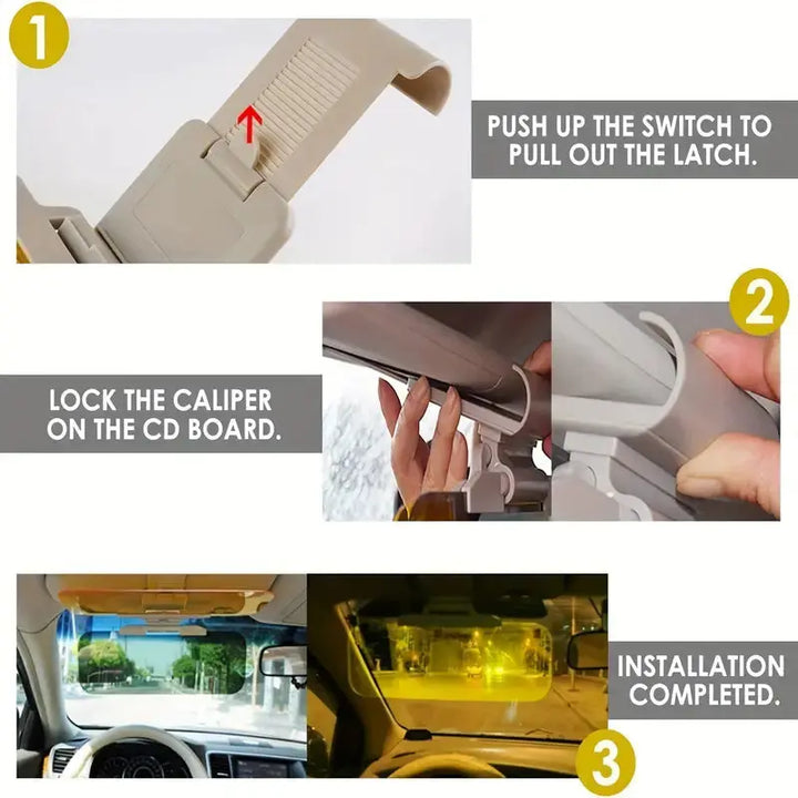 Kalsten | Glare Light Blocker – Glare PRedection with Day and Night Filter for Clear Vision