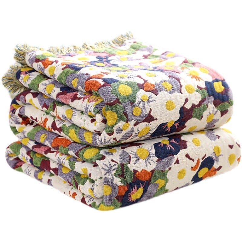 Bloom Pastoral Flower Throw Blanket | Kalsten
