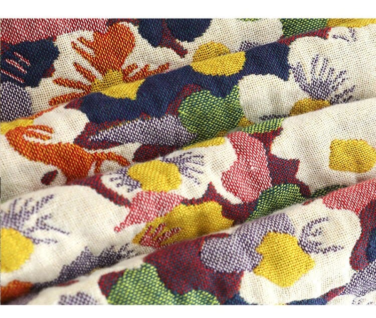 Bloom Pastoral Flower Throw Blanket | Kalsten