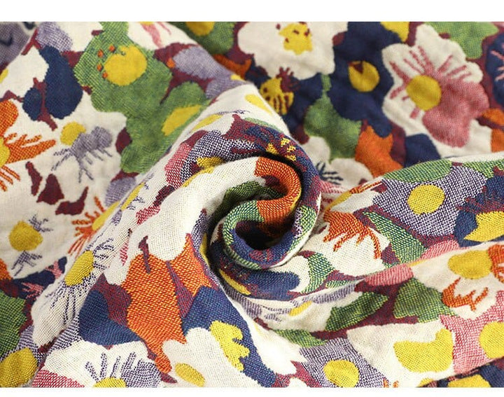 Bloom Pastoral Flower Throw Blanket | Kalsten