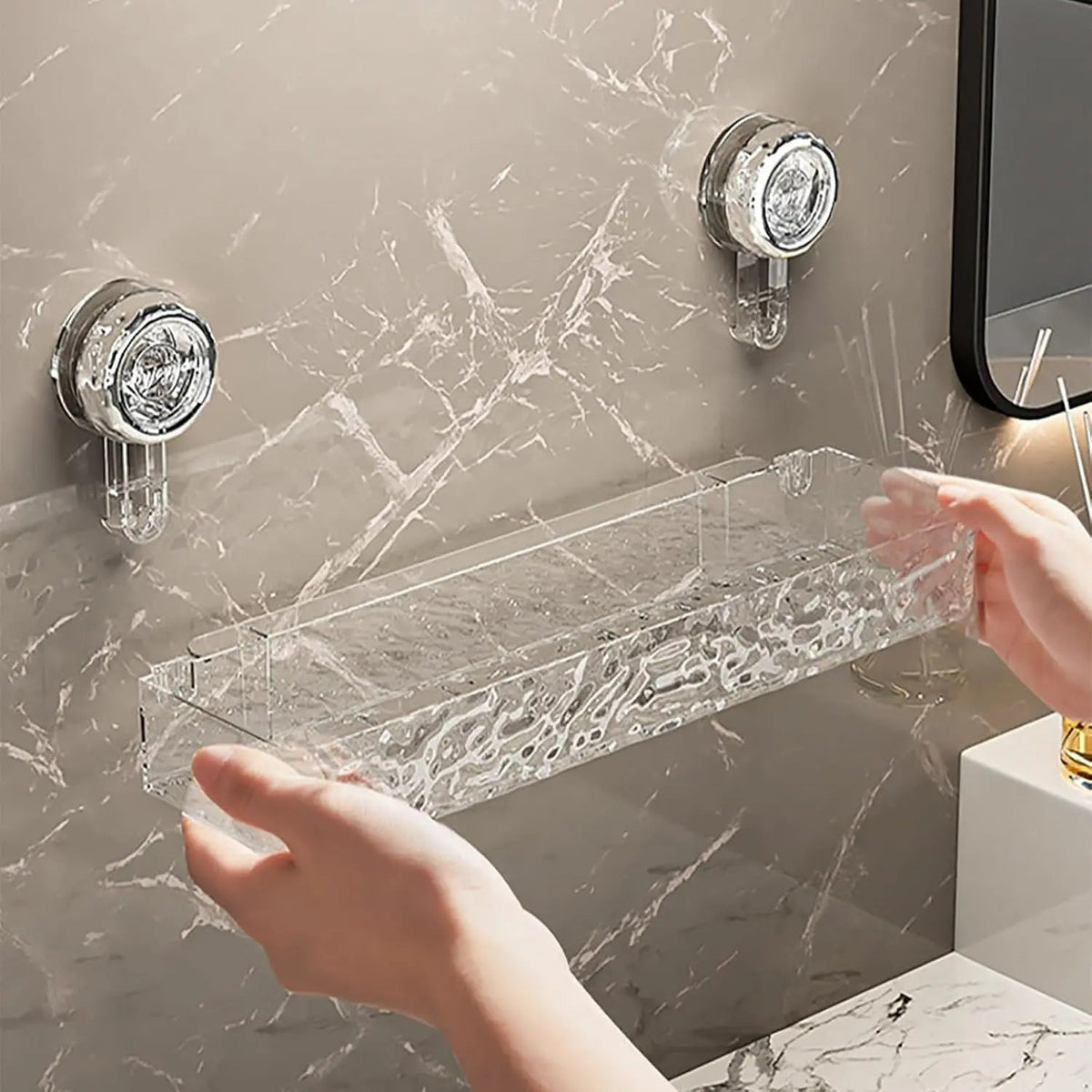 BowLift | Suction Cup Shower Shelf – Strong & Secure Hold