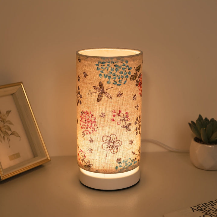 Botanical Floral Fabric Lighting Table Lamp | Kalsten