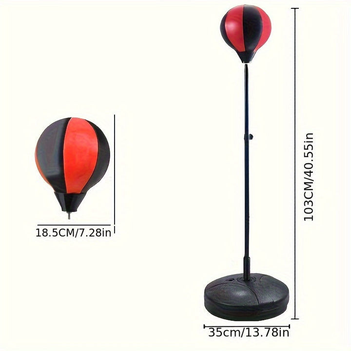 Kalsten | BoksFun JuniorSet – Adjustable Punching Bag with Gloves for Children