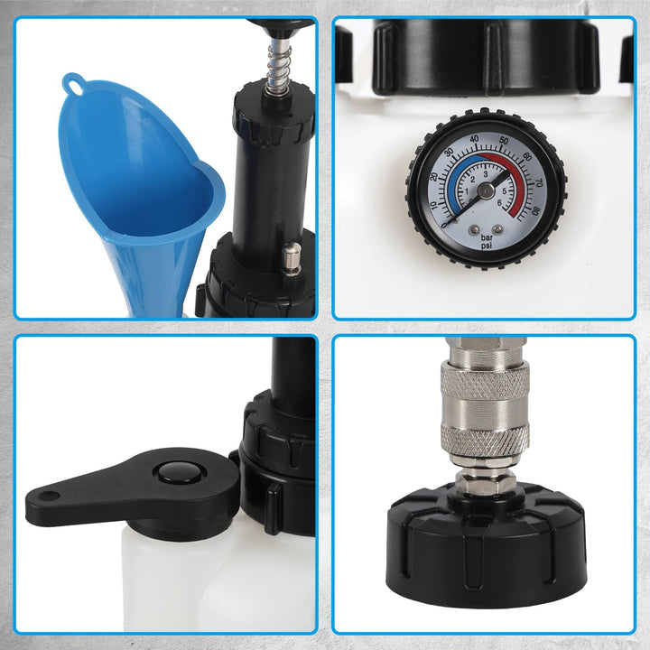 3L brake fluid brake bleeding device with 1L suction container | Kalsten