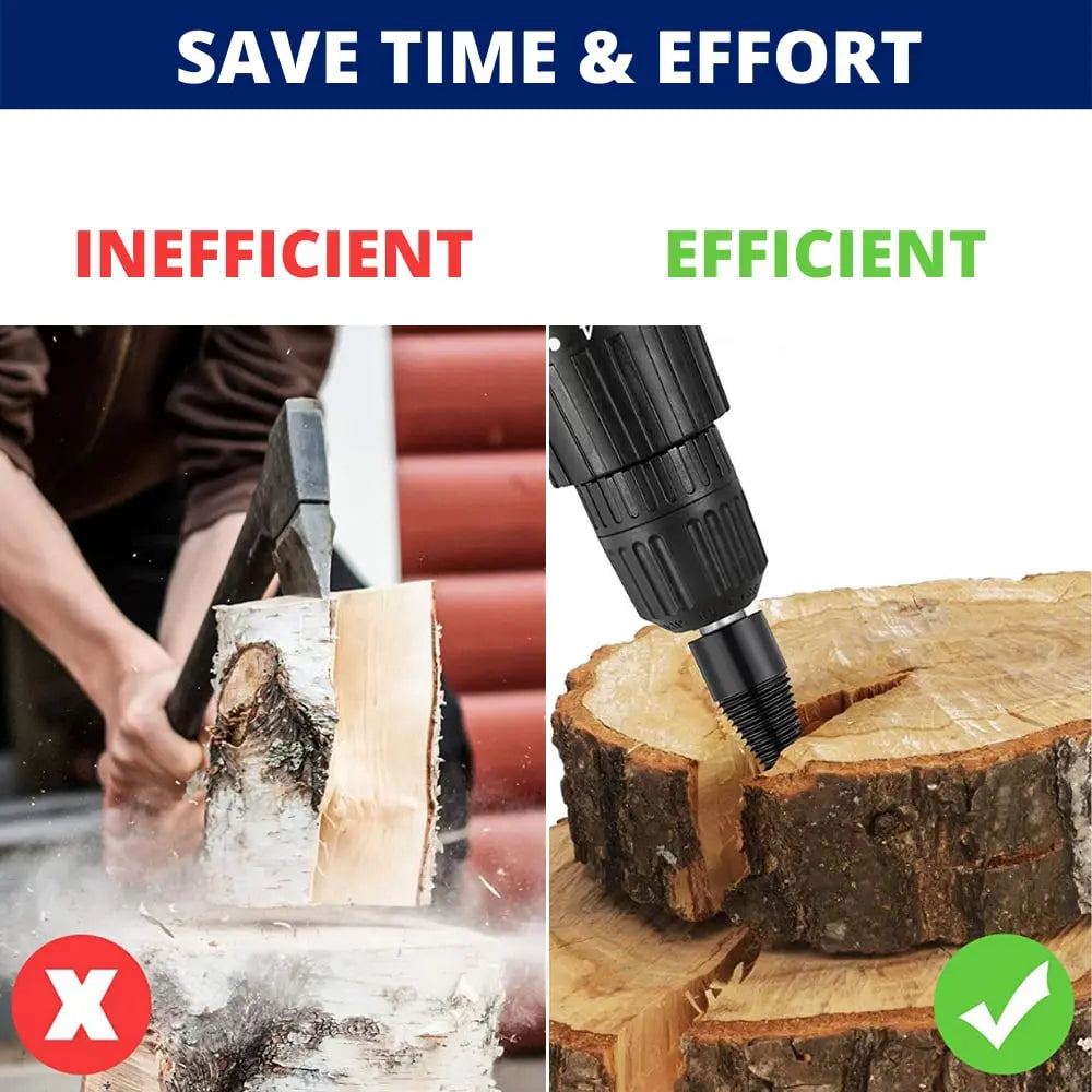 Kalsten | Firewood Drill Bit Set – Split wood easily with the cordless drill