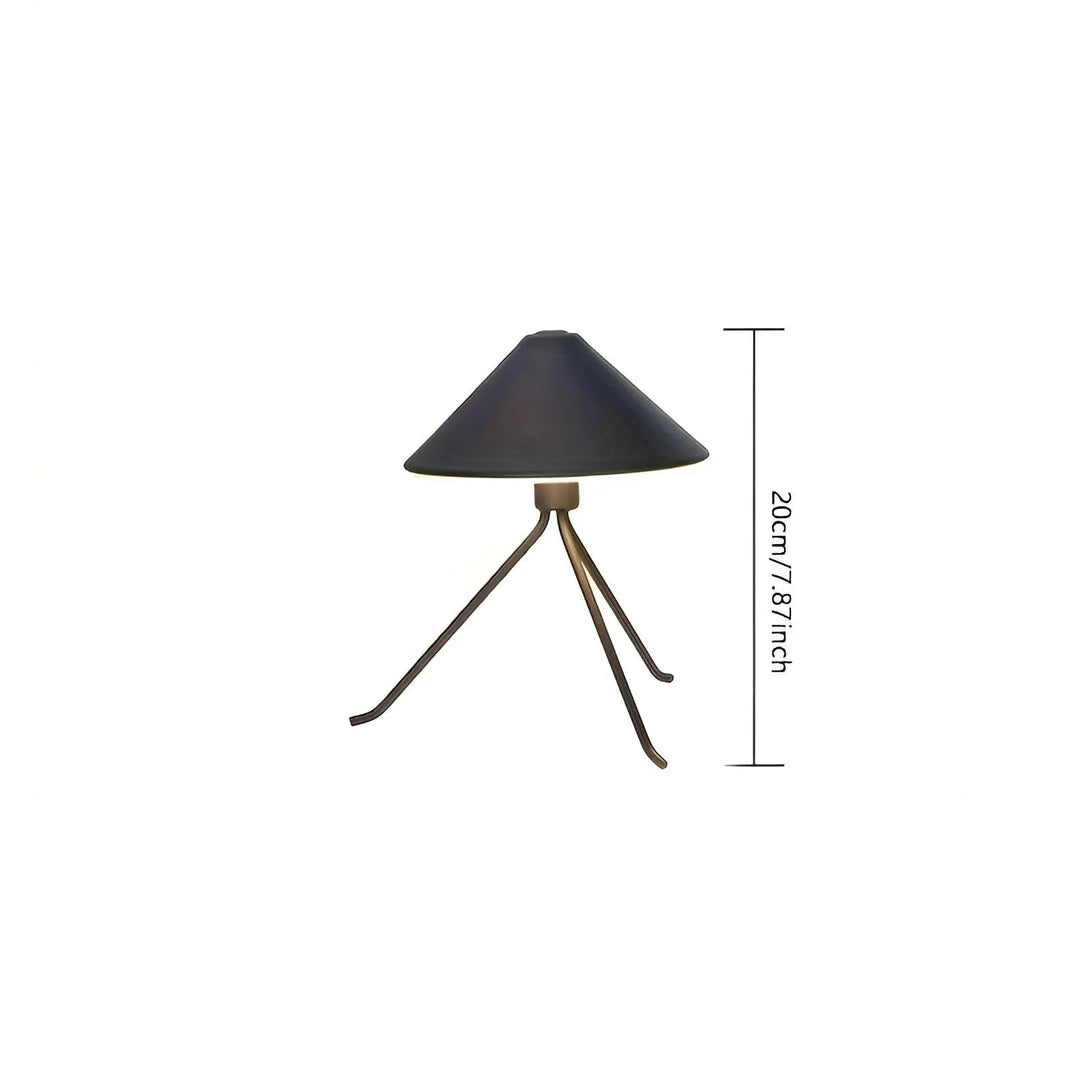 Eleganza Luxe Table Lamp – USB Rechargeable LED Lighting with Chic Design in Black, Gold and Silver Kalsten