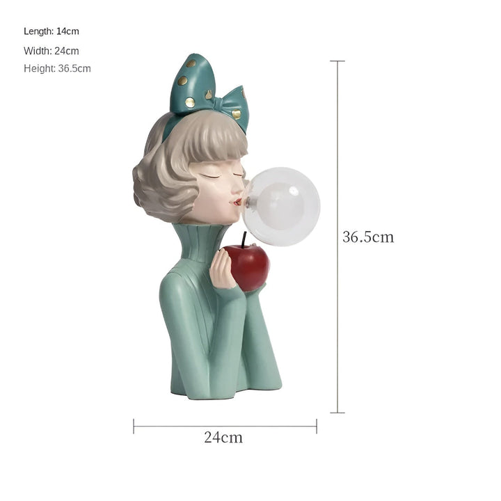 BubbleFairies Table Lamp – Enchanting Quartet Cartoon Girl Figurine Light | Kalsten