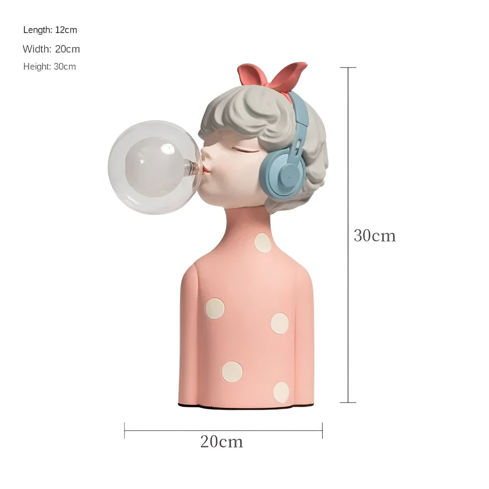 BubbleFairies Table Lamp – Enchanting Quartet Cartoon Girl Figurine Light | Kalsten
