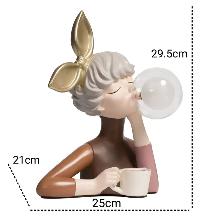 BubbleFairies Table Lamp – Enchanting Quartet Cartoon Girl Figurine Light | Kalsten