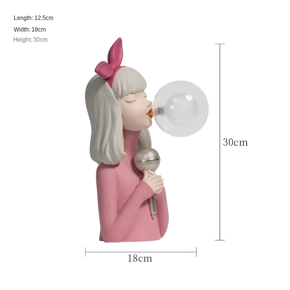 BubbleFairies Table Lamp – Enchanting Quartet Cartoon Girl Figurine Light | Kalsten