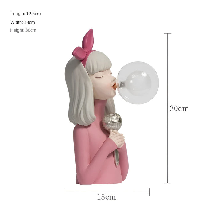 BubbleFairies Table Lamp – Enchanting Quartet Cartoon Girl Figurine Light | Kalsten