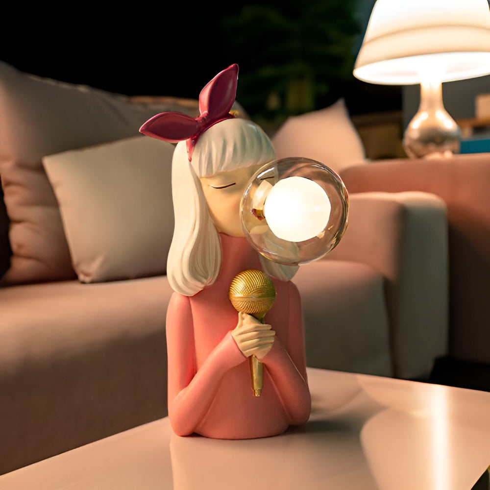 BubbleFairies Table Lamp – Enchanting Quartet Cartoon Girl Figurine Light | Kalsten