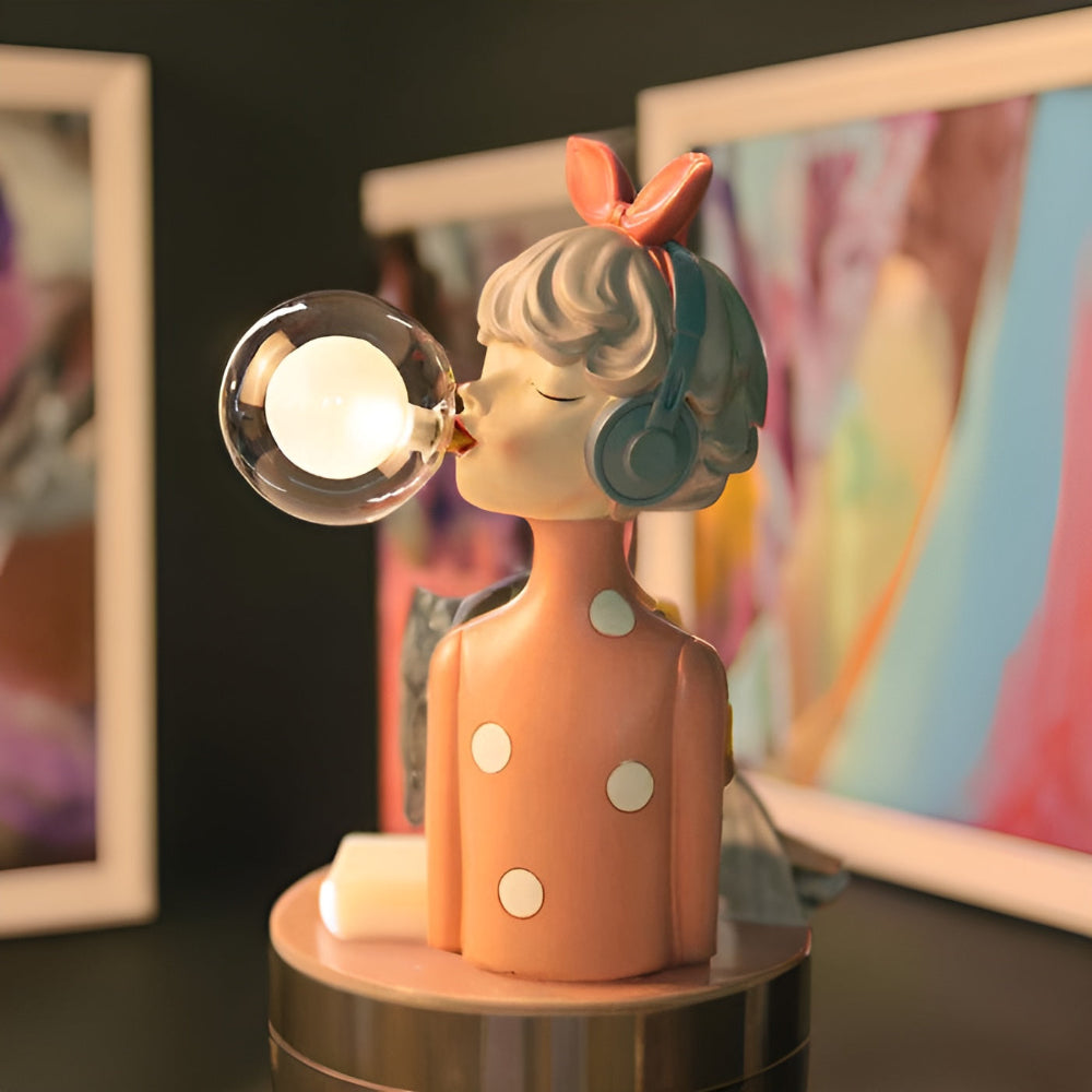 BubbleFairies Table Lamp – Enchanting Quartet Cartoon Girl Figurine Light | Kalsten